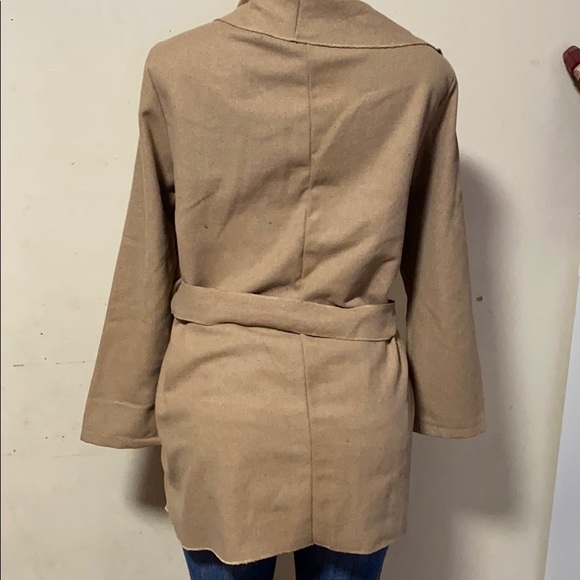 Romacci womens lapel long sleeve trench Jacket - Picture 5 of 6